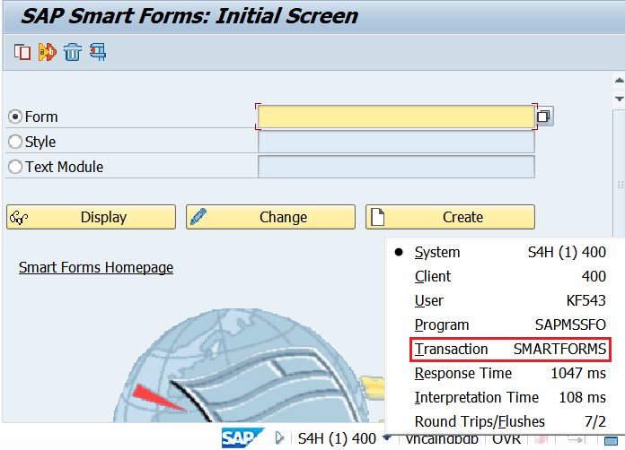 1.事务码Smartforms